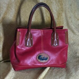 Dooney & Bourke Red Vintage Leather Handbag